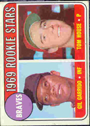 1969 Topps Baseball Cards      331     Rookie Stars-Gil Garrido-Tom House RC